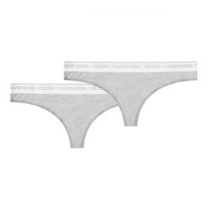 Calvin Klein CK One Heather Gray Thong Set